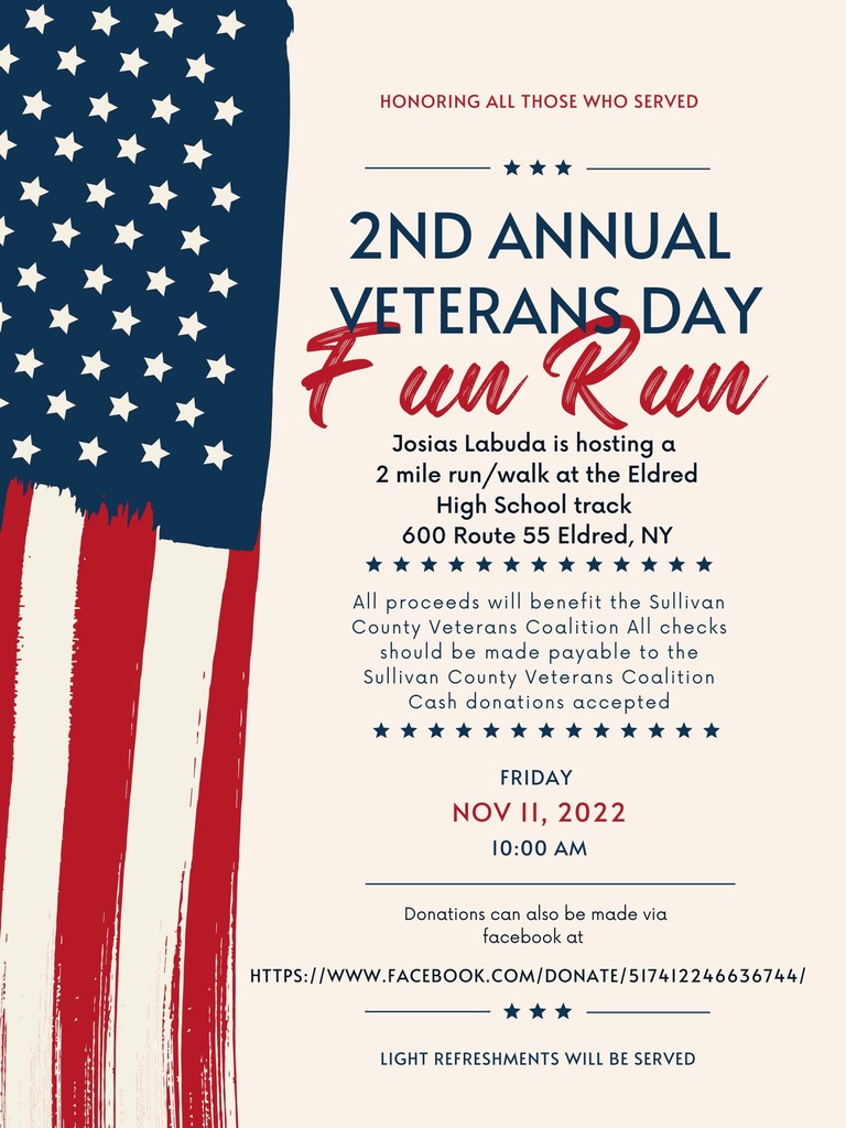 Veterans' Day Fun Run Flyer