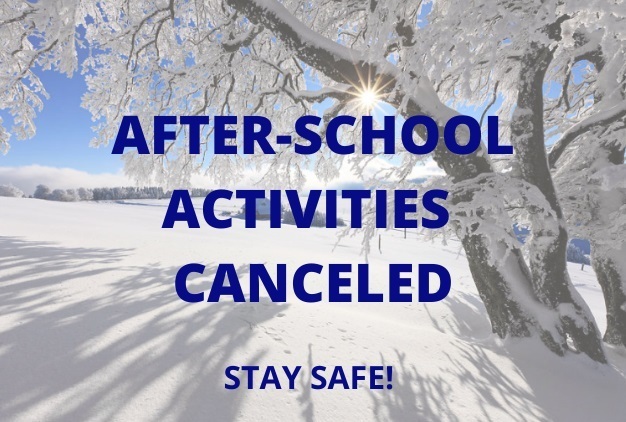 after school activities canceled